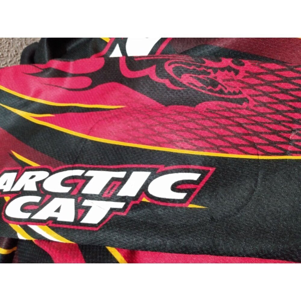 Vintage Team Arctic Cat Jersey Shirt Men's Small Ski-Doo Snowmobile - Picture 7 of 7